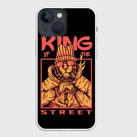 Чехол для iPhone 13 mini с принтом KING Street ,  |  | animal | brutal | king | megane | of | street | the | горила | животное | зверь | король | обезьяна | реп | улиц | хипстер