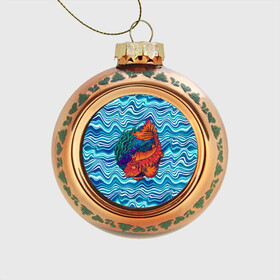 Стеклянный ёлочный шар с принтом Fishing planet Огненная рыба , Стекло | Диаметр: 80 мм | fishing planet | волны | море | огненная рыба | река | рыба | рыбак | рыбалка | рыбка