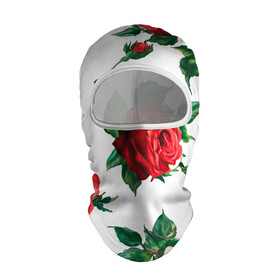 Балаклава 3D с принтом Розы , 100% полиэстер, ткань с особыми свойствами — Activecool | плотность 150–180 г/м2; хорошо тянется, но при этом сохраняет форму. Закрывает шею, вокруг отверстия для глаз кайма. Единый размер | арт | белая роза | белые розы | белые цветы | белый цветок | большие цветы | большой цветок | красная роза | красные розы | красные цветы | красный цветок | поле | поле цветов | рисунок | роза | розы