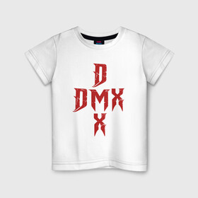 Детская футболка хлопок с принтом DMX Cross , 100% хлопок | круглый вырез горловины, полуприлегающий силуэт, длина до линии бедер | Тематика изображения на принте: dmx | dog | earl simmons | hip hop | music | new york | rap | rapper | rip | ruff ryders | диэмикс | музыка | нью йорк | пёс | рэп | рэпер | хипхоп | эрл симмонс