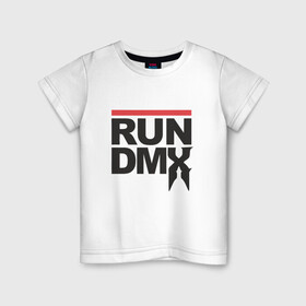 Детская футболка хлопок с принтом RUN DMX , 100% хлопок | круглый вырез горловины, полуприлегающий силуэт, длина до линии бедер | dmx | dog | earl simmons | hip hop | music | new york | rap | rapper | rip | ruff ryders | диэмикс | музыка | нью йорк | пёс | рэп | рэпер | хипхоп | эрл симмонс