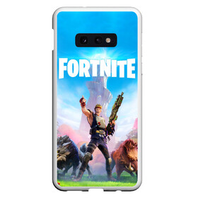 Чехол для Samsung S10E с принтом Fortnite Новая Глава , Силикон | Область печати: задняя сторона чехла, без боковых панелей | 2 глава | epic games | fortnite | jonesy | джонси | джоунзи | фортнайт