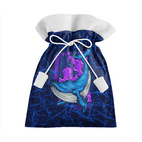 Подарочный 3D мешок с принтом Кит мечтатель The dreamer , 100% полиэстер | Размер: 29*39 см | the dreamer | вода | волны | кит | мечта | мечтатель | море | океан | подводный мир | рыба