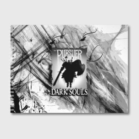 Альбом для рисования с принтом DARK SOULS | ТЁМНЫЙ МИР , 100% бумага
 | матовая бумага, плотность 200 мг. | Тематика изображения на принте: dark souls | darksouls | tegunvte | темные души