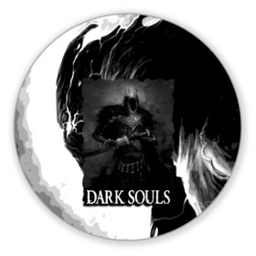 Коврик для мышки круглый с принтом DARKSOULS | ТЁМНЫЙ РЫЦАРЬ , резина и полиэстер | круглая форма, изображение наносится на всю лицевую часть | Тематика изображения на принте: dark souls | darksouls | tegunvte | демоны | рыцарь | средневековье | темные души