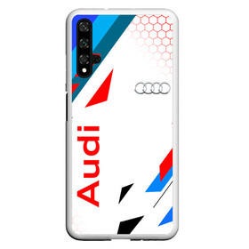 Чехол для Honor 20 с принтом AUDI / АУДИ / SPORT , Силикон | Область печати: задняя сторона чехла, без боковых панелей | audi | car | q5 | q6 | q7 | rs | sportcar | а3 | а4 | а6 | а8 | авто | автомобиль | ауди | рс. | спорт | спорткар