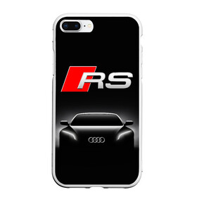 Чехол для iPhone 7Plus/8 Plus матовый с принтом AUDI RS BLACK / АУДИ РС ЧЕРНЫЙ , Силикон | Область печати: задняя сторона чехла, без боковых панелей | audi | car | q5 | q6 | q7 | rs | sportcar | а3 | а4 | а6 | а8 | авто | автомобиль | ауди | гонки | ночь. | рс | спорт | спорткар