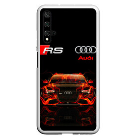 Чехол для Honor 20 с принтом AUDI RS 5 FIRE / АУДИ РС 5 , Силикон | Область печати: задняя сторона чехла, без боковых панелей | audi | car | fire. | q5 | q6 | q7 | rs 5 | sportcar | а3 | а4 | а6 | а8 | авто | автомобиль | ауди | огонь | рс 5 | спорт | спорткар