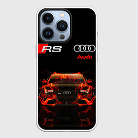 Чехол для iPhone 13 Pro с принтом AUDI RS 5 FIRE   АУДИ РС 5 ,  |  | Тематика изображения на принте: audi | car | fire. | q5 | q6 | q7 | rs 5 | sportcar | а3 | а4 | а6 | а8 | авто | автомобиль | ауди | огонь | рс 5 | спорт | спорткар