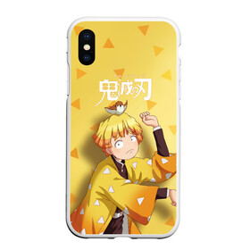 Чехол для iPhone XS Max матовый с принтом Zenitsu Agatsuma Kimetsu no Yaiba , Силикон | Область печати: задняя сторона чехла, без боковых панелей | demon slayer | kamado | kimetsu no yaiba | nezuko | tanjiro | аниме | гию томиока | зеницу агацума | иноске хашибира | камадо | клинок | корзинная девочка | манга | музан кибуцуджи | незуко | рассекающий демонов | танджиро