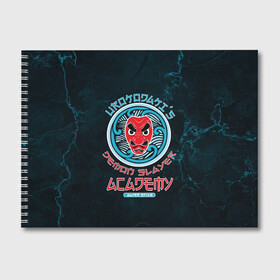 Альбом для рисования с принтом Demon Slayer ACADEMY , 100% бумага
 | матовая бумага, плотность 200 мг. | demon slayer | kamado | kimetsu no yaiba | nezuko | tanjiro | аниме | гию томиока | зеницу агацума | иноске хашибира | камадо | клинок | корзинная девочка | манга | музан кибуцуджи | незуко | рассекающий демонов | танджиро