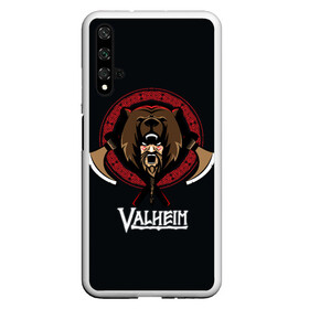 Чехол для Honor 20 с принтом Valheim Viking Bear , Силикон | Область печати: задняя сторона чехла, без боковых панелей | fantasy | mmo | valheim | valve | валхейм | вальхейм | викинги | выживалка | игра | королевская битва | ммо | ролевая игра | фэнтази