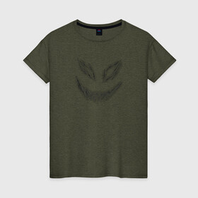 Женская футболка хлопок с принтом Лицо карандашом , 100% хлопок | прямой крой, круглый вырез горловины, длина до линии бедер, слегка спущенное плечо | face | mask | лицо | маска