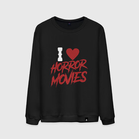 Мужской свитшот хлопок с принтом I Love Horror Movies , 100% хлопок |  | english | fear | halloween | heart | horror merch | movie | spooky | английская надпись | кино | кровавая надпись | кровь | надпись кровью | сердце | ужас | ужастики | ужасы | хеллоуин | хоррор мерч | хэллоуин