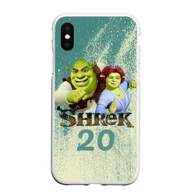 Чехол для iPhone XS Max матовый с принтом Shrek , Силикон | Область печати: задняя сторона чехла, без боковых панелей | dreamworks | shrek | арт | лого | мультфильм | постер | шрек