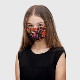 Детская маска (+5 фильтров) с принтом SAMURAI STICKER STANDOFF 2 ,  внешний слой — 100% полиэфир (activcool), внутренний слой — 100% хлопок, одноразовые фильтры в комплекте (5 шт.) — мельтблаун | двухслойная маска, на внутренней стороне — карман для дополнительных фильтров для повышения защитных свойств. “Ушки” немного тянутся
 | Тематика изображения на принте: clan | saints | samurai | standoff 2 | sticker | z9 | иероглифы. | кейсы | клан | оружие | самурай | стандофф 2 | стенд 2 | стикер | стикеры | стрелялка | шутер
