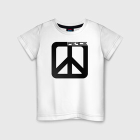 Детская футболка хлопок с принтом Pacific , 100% хлопок | круглый вырез горловины, полуприлегающий силуэт, длина до линии бедер | hippie | love | pacific | peace | любовь | мир | пацифик | хиппи