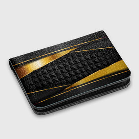 Картхолдер с принтом с принтом 3D luxury black gold Плиты 3Д , натуральная матовая кожа | размер 7,3 х 10 см; кардхолдер имеет 4 кармана для карт; | luxury | versace | vip | абстракция | версаче | вип | паттерн | роскошь | текстуры