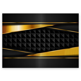Поздравительная открытка с принтом 3D luxury black gold Плиты 3Д , 100% бумага | плотность бумаги 280 г/м2, матовая, на обратной стороне линовка и место для марки
 | luxury | versace | vip | абстракция | версаче | вип | паттерн | роскошь | текстуры