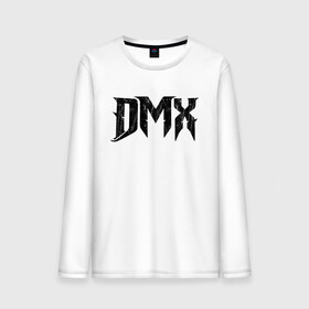 Мужской лонгслив хлопок с принтом DMX | Logo (Z) , 100% хлопок |  | dark man x | dmx | earl simmons | hip hop | rap | реп | репер | рэп | хип хоп | эрл симмонс