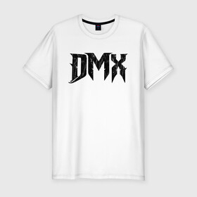 Мужская футболка хлопок Slim с принтом DMX | Logo (Z) , 92% хлопок, 8% лайкра | приталенный силуэт, круглый вырез ворота, длина до линии бедра, короткий рукав | dark man x | dmx | earl simmons | hip hop | rap | реп | репер | рэп | хип хоп | эрл симмонс