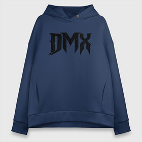 Женское худи Oversize хлопок с принтом DMX | Logo (Z) , френч-терри — 70% хлопок, 30% полиэстер. Мягкий теплый начес внутри —100% хлопок | боковые карманы, эластичные манжеты и нижняя кромка, капюшон на магнитной кнопке | dark man x | dmx | earl simmons | hip hop | rap | реп | репер | рэп | хип хоп | эрл симмонс