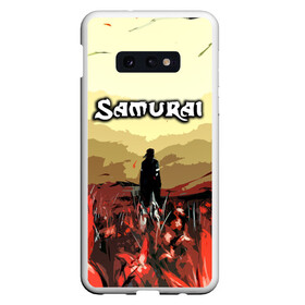 Чехол для Samsung S10E с принтом SAMURAI PROJECT RED , Силикон | Область печати: задняя сторона чехла, без боковых панелей | 2077 | cd projekt red | cyberpunk | cyberpunk 2077 | game | samurai | арт | будущее | видеоигра | игра | киберпанк | киберпанк 2077 | киборг | киборги