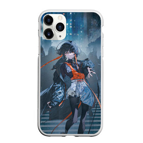 Чехол для iPhone 11 Pro Max матовый с принтом Rolua Noa in night city , Силикон |  | anime | art | girl | manga | аниме | арт | девушка | манга