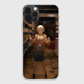 Чехол для iPhone 12 Pro Max с принтом Girl with crab , Силикон |  | anime | art | girl | manga | аниме | арт | девушка | краб | магазин | манга