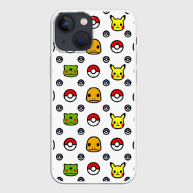 Чехол для iPhone 13 mini с принтом POKEMON   ПОКЕМОНЫ ,  |  | Тематика изображения на принте: a bathing ape | bape | bape shark | bape sta | monkey | pikachu | pokemons | star | streetwear | бейп | горила | обезьянка | пикачу | покемоны | стар | стритвеар | стритвир бренд | узор. | уличный стиль