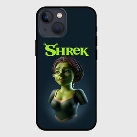 Чехол для iPhone 13 mini с принтом Fiona | Фиона (Z) ,  |  | dreamworks | fiona | shrek | зелёный огр | мульт | мультфильм | приключения | фиона