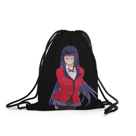 Рюкзак-мешок 3D с принтом Jabami Yumeko | Kakegurui , 100% полиэстер | плотность ткани — 200 г/м2, размер — 35 х 45 см; лямки — толстые шнурки, застежка на шнуровке, без карманов и подкладки | Тематика изображения на принте: ahegao | girl | girls | jabami | japan | kakegurui | senpai | waifu | yumeko | азарт | аниме | ахегао | безумный | вайфу | девушка | джабами | игра | карта | карты | манга | семпай | сенпай | тян | тяночка | юмэко | япония