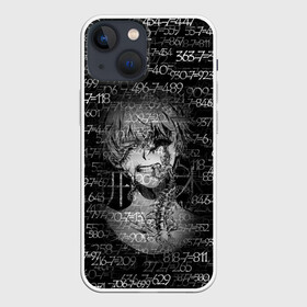 Чехол для iPhone 13 mini с принтом Kaneki Ken 1000 7 ,  |  | Тематика изображения на принте: anime | ken kaneki | manga | tokyo ghoul | аниме | арифметика | канеки | кен | манга | математика | минус | многоножка | пример | семь | сколопендра | токийский гуль | тысяча