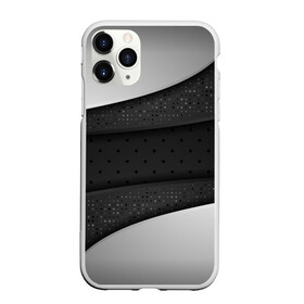 Чехол для iPhone 11 Pro матовый с принтом 3D luxury style silver black , Силикон |  | Тематика изображения на принте: luxury | versace | vip | абстракция | версаче | вип | паттерн | роскошь | текстуры