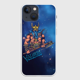 Чехол для iPhone 13 mini с принтом Valheim викинг с синей бородой ,  |  | fantasy | mmo | valheim | valve | валхейм | вальхейм | викинги | выживалка | игра | королевская битва | ммо | ролевая игра | фэнтази