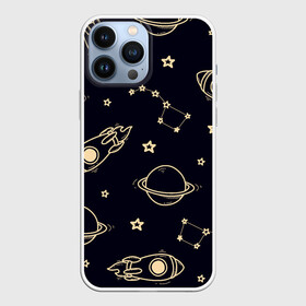 Чехол для iPhone 13 Pro Max с принтом космос ,  |  | вселенная | звёздный путь | звёзды | космос | небо ночью | планеты | полёт | ракета | созвездие