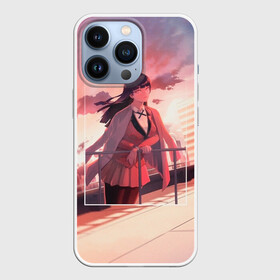 Чехол для iPhone 13 Pro с принтом Kakegurui Yumeko Jabami art ,  |  | anime | girl | jabami | kakegurui | manga | yumeko | аниме | арт | девушка | джабами | закат | какегуруи | манга | юмеко