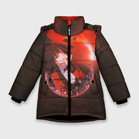 Зимняя куртка для девочек 3D с принтом Kakegurui Yumeko Jabami art , ткань верха — 100% полиэстер; подклад — 100% полиэстер, утеплитель — 100% полиэстер. | длина ниже бедра, удлиненная спинка, воротник стойка и отстегивающийся капюшон. Есть боковые карманы с листочкой на кнопках, утяжки по низу изделия и внутренний карман на молнии. 

Предусмотрены светоотражающий принт на спинке, радужный светоотражающий элемент на пуллере молнии и на резинке для утяжки. | Тематика изображения на принте: anime | girl | jabami | kakegurui | manga | yumeko | аниме | арт | девушка | джабами | закат | какегуруи | манга | юмеко