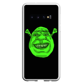 Чехол для Samsung Galaxy S10 с принтом Shreks Face , Силикон | Область печати: задняя сторона чехла, без боковых панелей | donkey | fiona | gonna | is | life | love | me | once | roll | shrek | somebody | the | told | world | артур | в | гарольд | дракон | жизнь | кот | лорд | любовь | мем | мерлин | огр | осел | пиноккио | пряник | сапогах | фаркуад | фиона | чарм