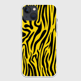 Чехол для iPhone 13 с принтом Тигровые полоски ,  |  | абстракция | зоопринт | орнамент | полоски | полосы | пчелиный | тигровый