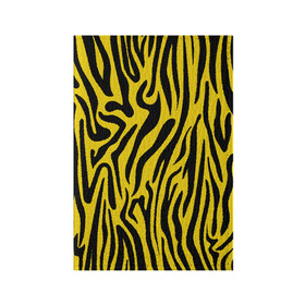 Обложка для паспорта матовая кожа с принтом Тигровые полоски , натуральная матовая кожа | размер 19,3 х 13,7 см; прозрачные пластиковые крепления | абстракция | зоопринт | орнамент | полоски | полосы | пчелиный | тигровый