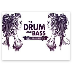 Поздравительная открытка с принтом Девушки Drum and Bass , 100% бумага | плотность бумаги 280 г/м2, матовая, на обратной стороне линовка и место для марки
 | drum | андроид | девушки | меломаны | музыка | набросок | наушники | рисунок | эскиз
