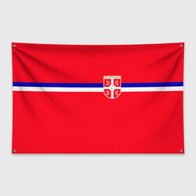Флаг-баннер с принтом Сборная Сербии. , 100% полиэстер | размер 67 х 109 см, плотность ткани — 95 г/м2; по краям флага есть четыре люверса для крепления | дзюба | лига наций | последние новости | россия | сборная россии | сербия | сербия россия | сербия россия обзор | спорт | футбол | черчесов