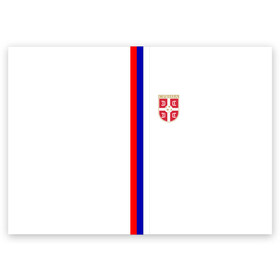 Поздравительная открытка с принтом Сборная Сербии , 100% бумага | плотность бумаги 280 г/м2, матовая, на обратной стороне линовка и место для марки
 | Тематика изображения на принте: дзюба | лига наций | последние новости | россия | сборная россии | сербия | сербия россия | сербия россия обзор | спорт | футбол | черчесов