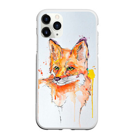Чехол для iPhone 11 Pro Max матовый с принтом Лисёнок , Силикон |  | зверёк | лес | лиса | лисёнок лис | природа | пушистик | пушистый | рыжий