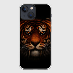 Чехол для iPhone 13 mini с принтом TIGER ,  |  | animal | tiger | животное | тигр | хищник