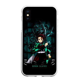 Чехол для iPhone XS Max матовый с принтом Demon Slayer: Kimetsu no Yaiba , Силикон | Область печати: задняя сторона чехла, без боковых панелей | demon slayer | kamado | kimetsu no yaiba | nezuko | tanjiro | аниме | гию томиока | зеницу агацума | иноске хашибира | камадо | клинок | корзинная девочка | манга | музан кибуцуджи | незуко | рассекающий демонов | танджиро