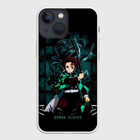 Чехол для iPhone 13 mini с принтом Demon Slayer: Kimetsu no Yaiba ,  |  | demon slayer | kamado | kimetsu no yaiba | nezuko | tanjiro | аниме | гию томиока | зеницу агацума | иноске хашибира | камадо | клинок | корзинная девочка | манга | музан кибуцуджи | незуко | рассекающий демонов | танджиро