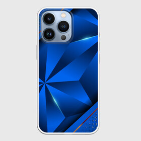 Чехол для iPhone 13 Pro с принтом 3D абстрактные фигуры BLUE ,  |  | 3d | 3д | luxury | versace | vip | абстракция | блеск | блестки | версаче | вип | паттерн | роскошь | соты | текстуры