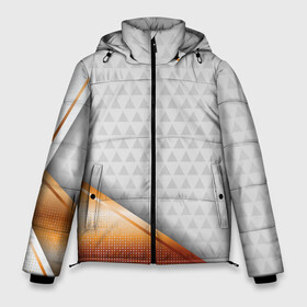 Мужская зимняя куртка 3D с принтом 3D WHITE & GOLD ABSTRACT , верх — 100% полиэстер; подкладка — 100% полиэстер; утеплитель — 100% полиэстер | длина ниже бедра, свободный силуэт Оверсайз. Есть воротник-стойка, отстегивающийся капюшон и ветрозащитная планка. 

Боковые карманы с листочкой на кнопках и внутренний карман на молнии. | 3d | 3д | luxury | versace | vip | абстракция | блеск | блестки | версаче | вип | паттерн | роскошь | соты | текстуры